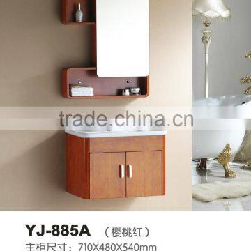 Customise size cheap wall hung solid wood Used bathroom vanity cabinet