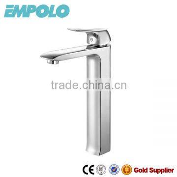 new arrival chrome brass ceramic cartridge bath sink high basin faucet mixer tap sanitary ware factory 91 1102