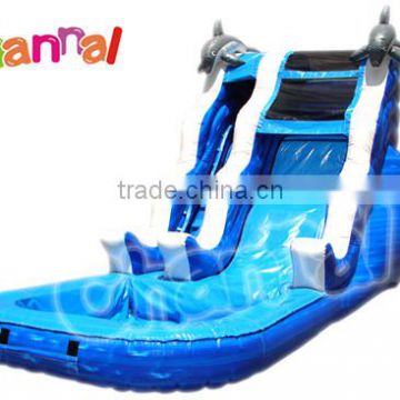 Commercial grade PVC tarpaulin inflatable small water pool slide