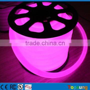 25M spool 12V 360 degree purple tube neon led dia 25mm round Manufacturer