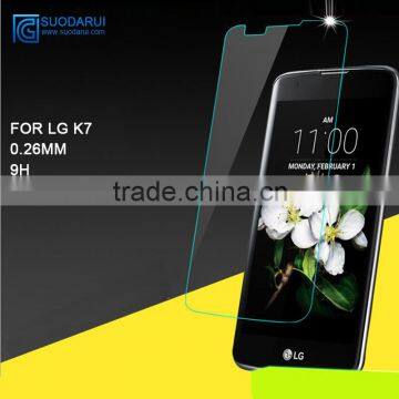 0.26mm 2.5D Tempered Glass Screen protector for LG K7 screen glass