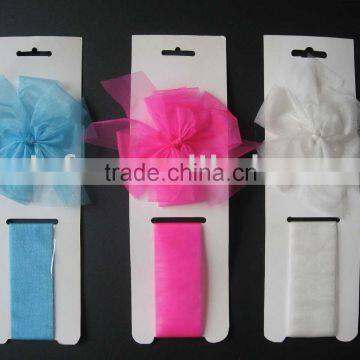 sheer ribbon and bow