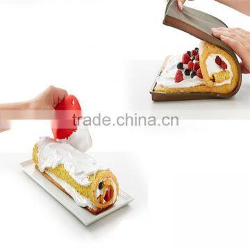 Grilled Rectangular Shape Silicone Swiss Cake Rolling Mat Chocolate Rolls Sushi Mold Pizza Baking Pan Dough Roller For Baking photo-3