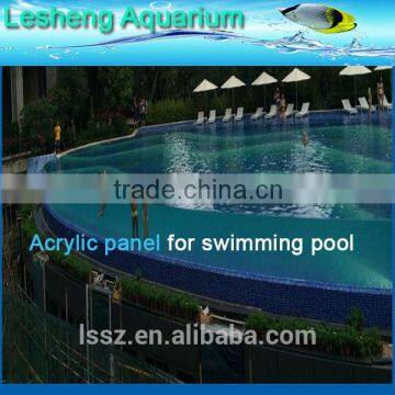 transparent acrylic glass diving swimming pool