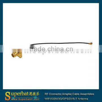 IPX / u.fl to SMA female flange Pigtail, Cable 1.13mm cable assembly