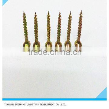 Yellow Zinc Galvanized Screws Pozidriv Head Fine Thread Drywall Screws photo-2