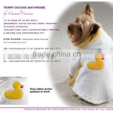 Fashion pet bathrobe for dogs