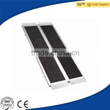 Aluminum Folding Mobility Scooter Ramp, Portable Wheelchair House Ramp for Stairs