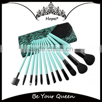 12pcs Mint Green Personalized Makeup Brush Kit Wholesale