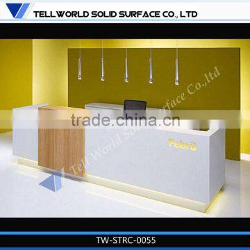 Illuminous Solid Surface Reception Desk/Office Reception Counter