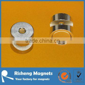 Pot magnet with inclined groove reliable source of neodymium magnet pot