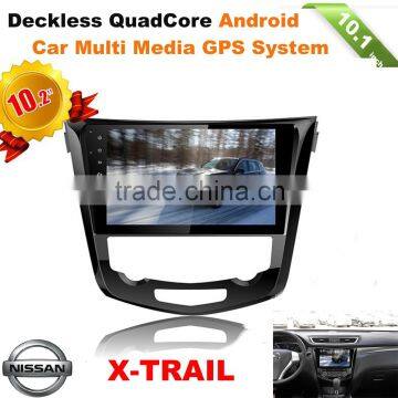 10.2inch hd touch screen android car dvd multi media player for NISSAN X-TRAIL with swc gps radio bt wifi 3g atv