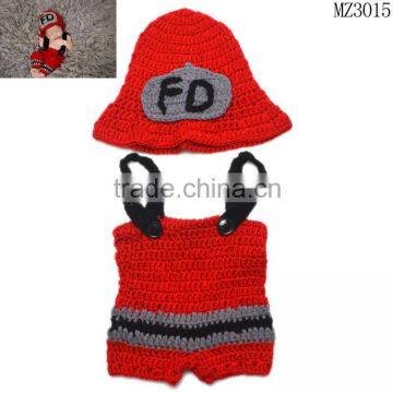 MZ3015 New Top Sale Newborn Photography Props Handmade Crochet Baby Hat