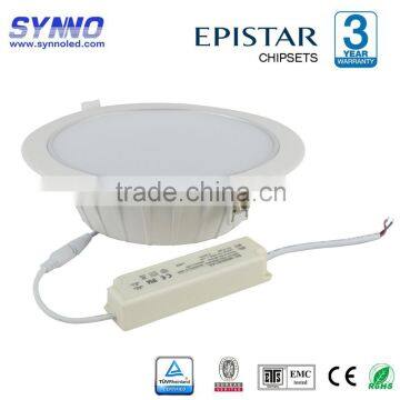 White housing milky color LED down light 5w 9w 12w 18w 21w