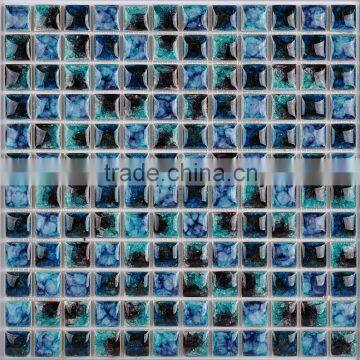 New Design Flower Ice Crack Mix Color Ceramic Mosaic Tile