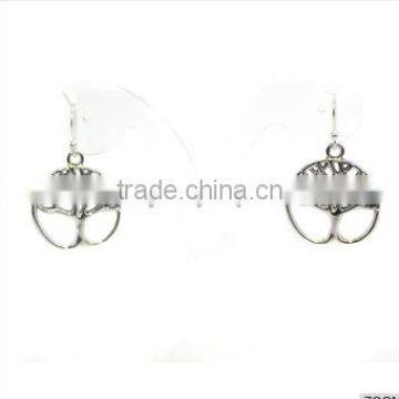 Plain Silver Plated Sterling Silver Earrings