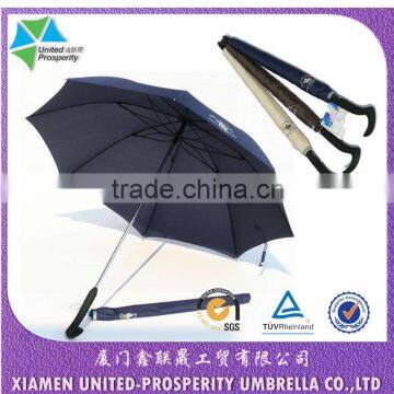 Sickle handle lotus frame high end auto open and close stick umbrella
