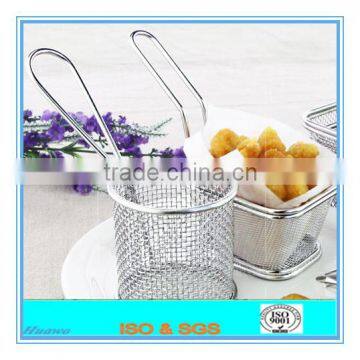 Stainless Steel 304 mini fry basket price, French fry basket