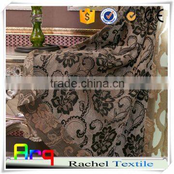 black white brown color curtain chenille fabric- dubai velvet style- own factory in haining