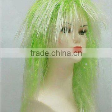 fluorescent color party wigs cheap colorful party wigs fans wigs