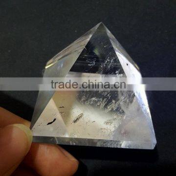 Africa Style Top Quality Transparent Clear Crystal Pyramids photo-3