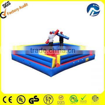 Hot sale red and blue inflatable gladiator game