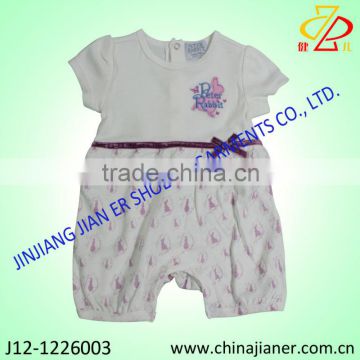 embroidery newborn baby romper girls,baby sleepsuit,baby clothing china