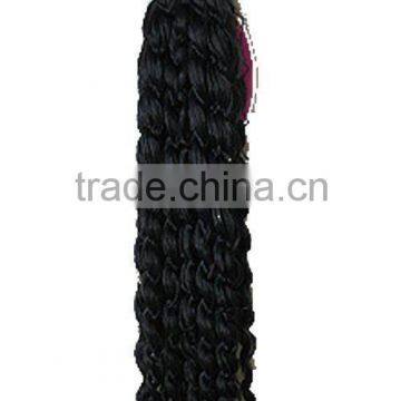 professional 8''/1B Jerry curly hair bulk extention