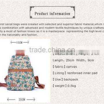 Beautiful Newest Design Canvas School Backpack for Teenage Girls photo-5