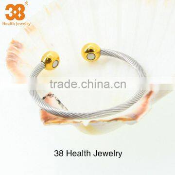 Magnetic Bangle Arthritis Pain Relief Djustable Stainless Steel Bangle photo-3