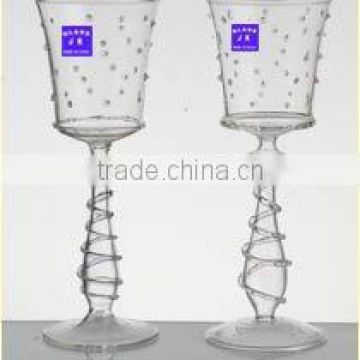 delicate transparent glass wine facilities