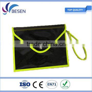 2016 new and fashin black color PVC envelope shoulder bag