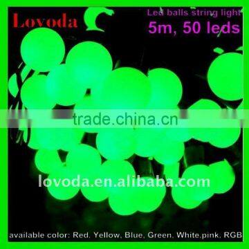 5m, 50 leds, waterproof 12 volt led string lights/battery powered led christmas light/indoor led light string LFDB-50G