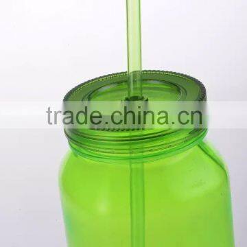High Quality 16OZ 20OZ Drinkging Glass Mason Jar With Handle Straw and Tin Lid Manufacturer photo-2