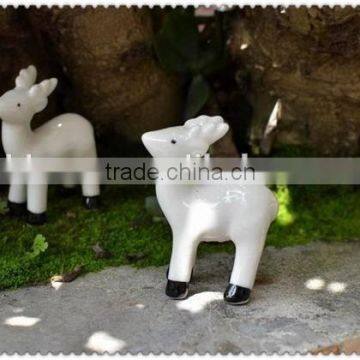 ceramic white deer ornament deer figurine