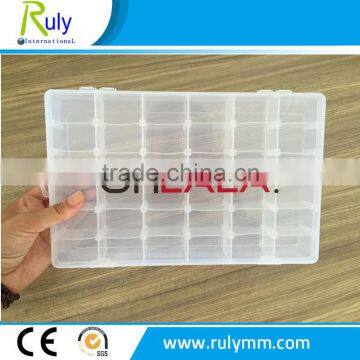 Plastic pill box/container/organizer with small compartments