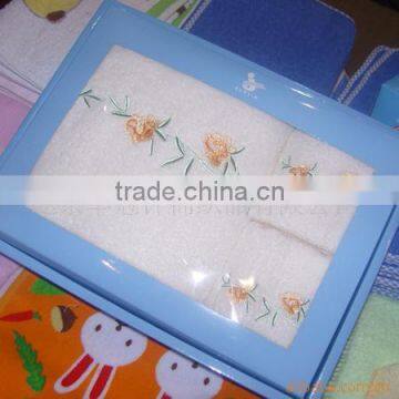 Soft Feel 100%Cotton Bath Towel Embroidery gift Towel