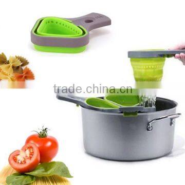 Lovely Foldable Draining Basket Kitchen strainer For Fruit&Vegetable