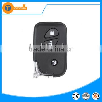 high quality 3 button flip Remote Key With 433MHZ with logo and uncut blade for lexus rx350 gs300 ls430