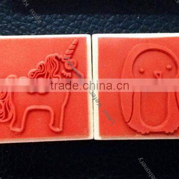 carton wooden stamp