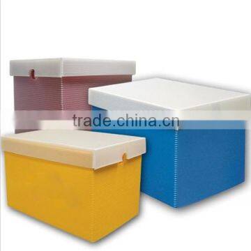 Foldable pp Corrugated Archive Box,file Box,documents Box