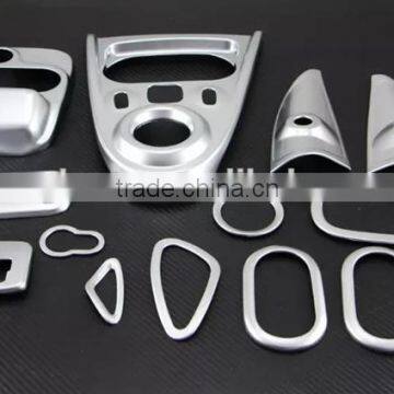 Automotive Decorative ABS Chrome Matte Interior Trim 14 Pcs For Smart Fortwo 2015 Accessories