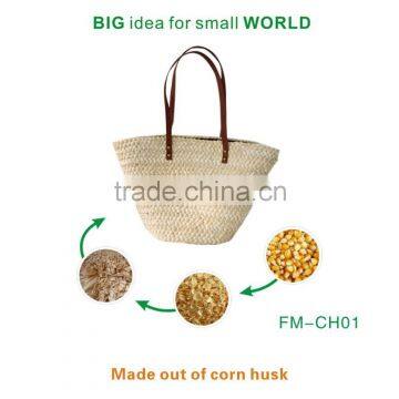 eco Naturally handknit corn hush handbags