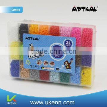 artkal fuse hama beads diy educational toys 24 colors 19300 beads/box accessories for children
