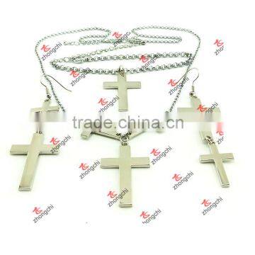 Fashion Zinc Alloy Cross Earrings for Gifts (CEG51031) photo-5