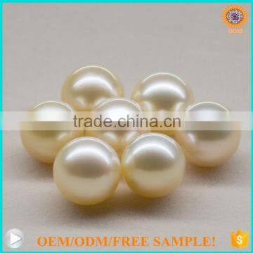 Wholesale Loose Perfect Round AAAA Gold South Sea Pearl
