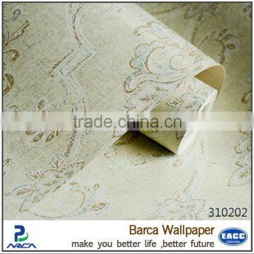 Retro Pure Paper Wallpaper Eco-friendly Wallcovering on Wall photo-5