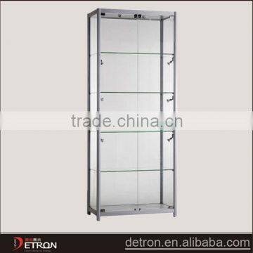 Cosmetic glass shelf display stand