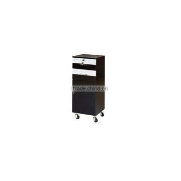 Fashion black wooden salon equipment modern styling salon furniture