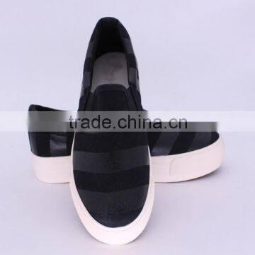 striped printed upper rubber sole platform slip on women sneakers cheap casual canvas shoes 2016, shoes women ladies
